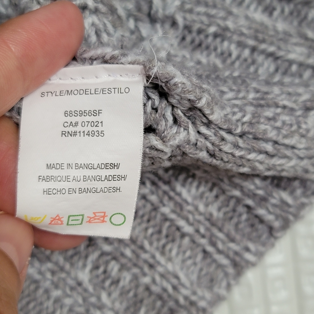 RD Style‎ Montoya Open Stitch Cardigan in Gray, Size S - Picture 4 of 5